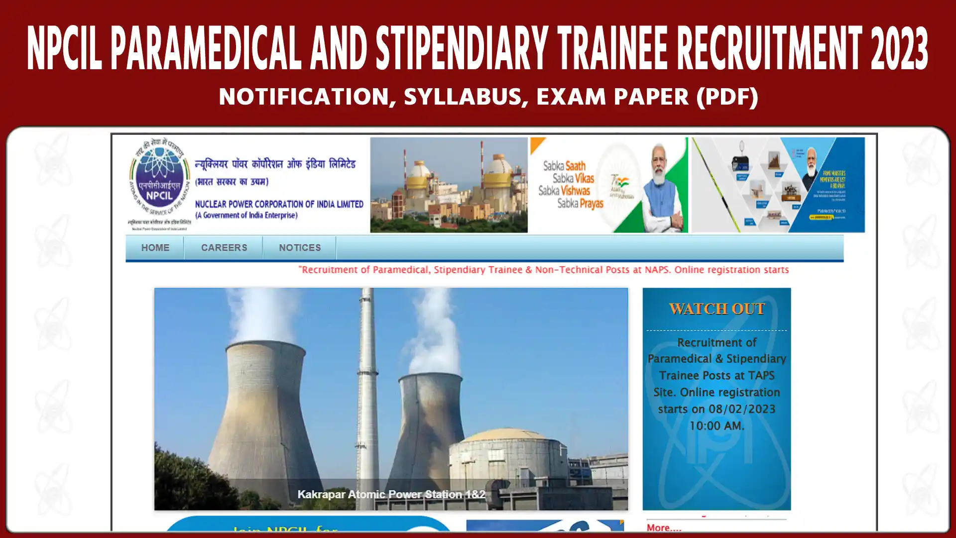 NPCIL Paramedical and Stipendiary Trainee Recruitment 2023
