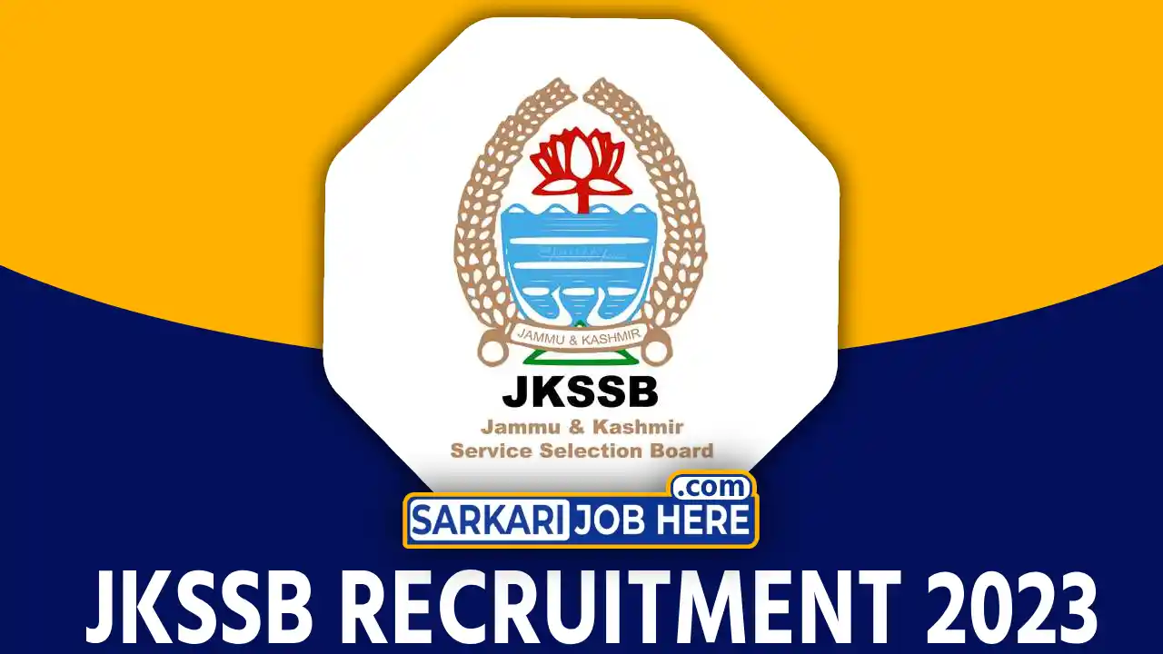 JKSSB Cadre Recruitment 2023
