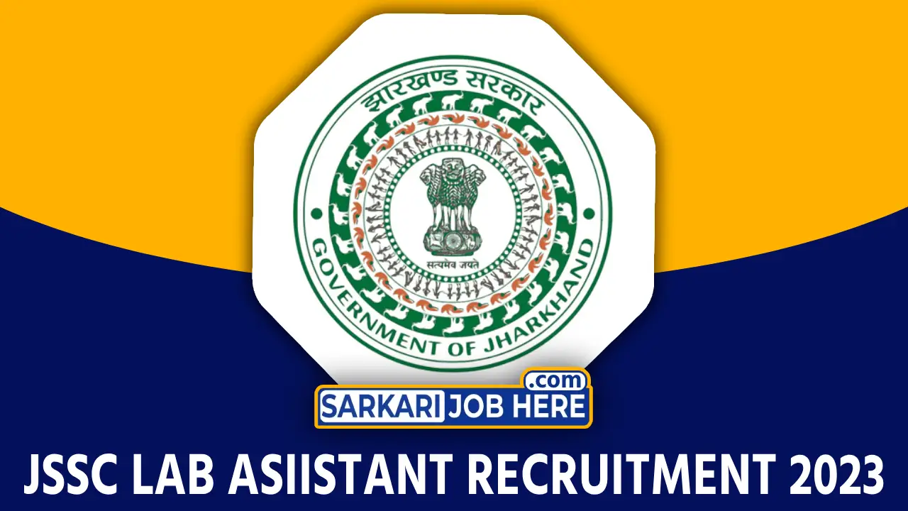 Jharkhand Lab Assistant Recruitment 2023