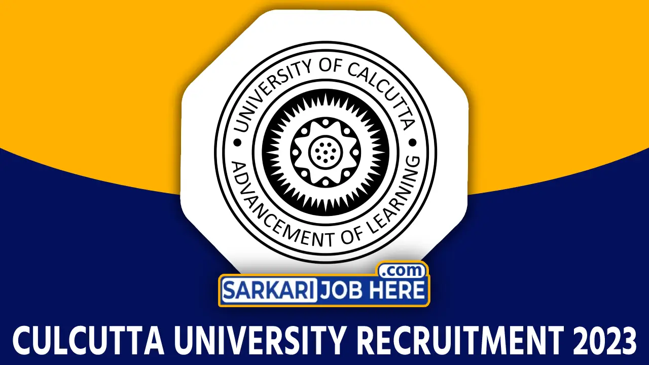Calcutta University Recruitment 2023