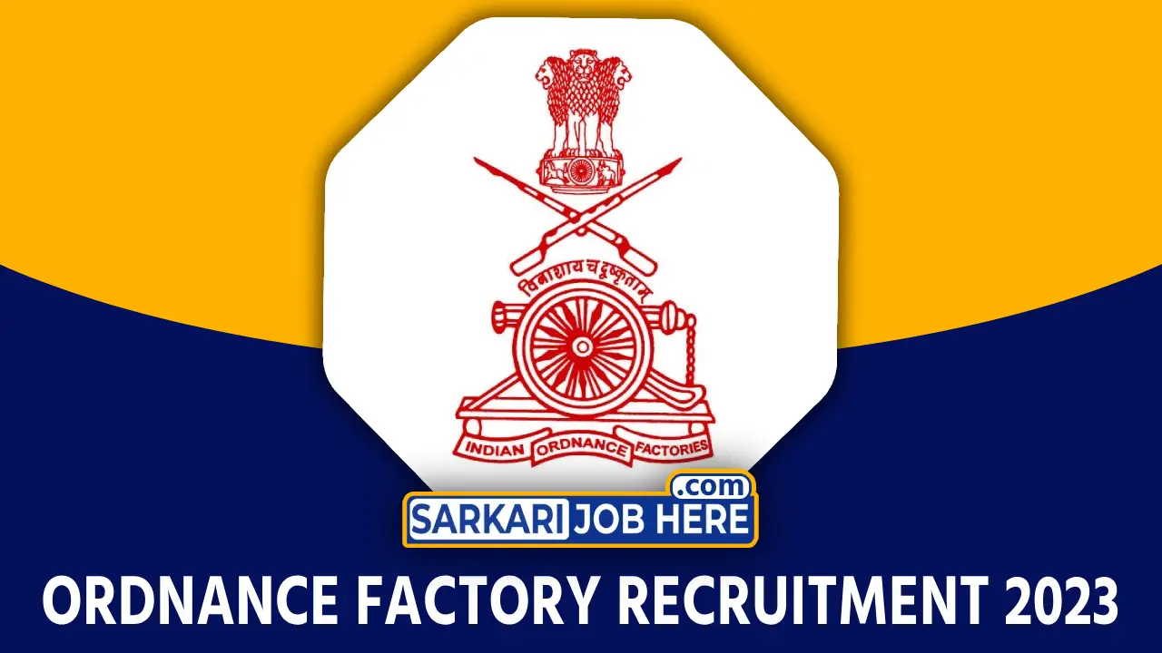 Ordnance Factory Apprentice Recruitment 2023