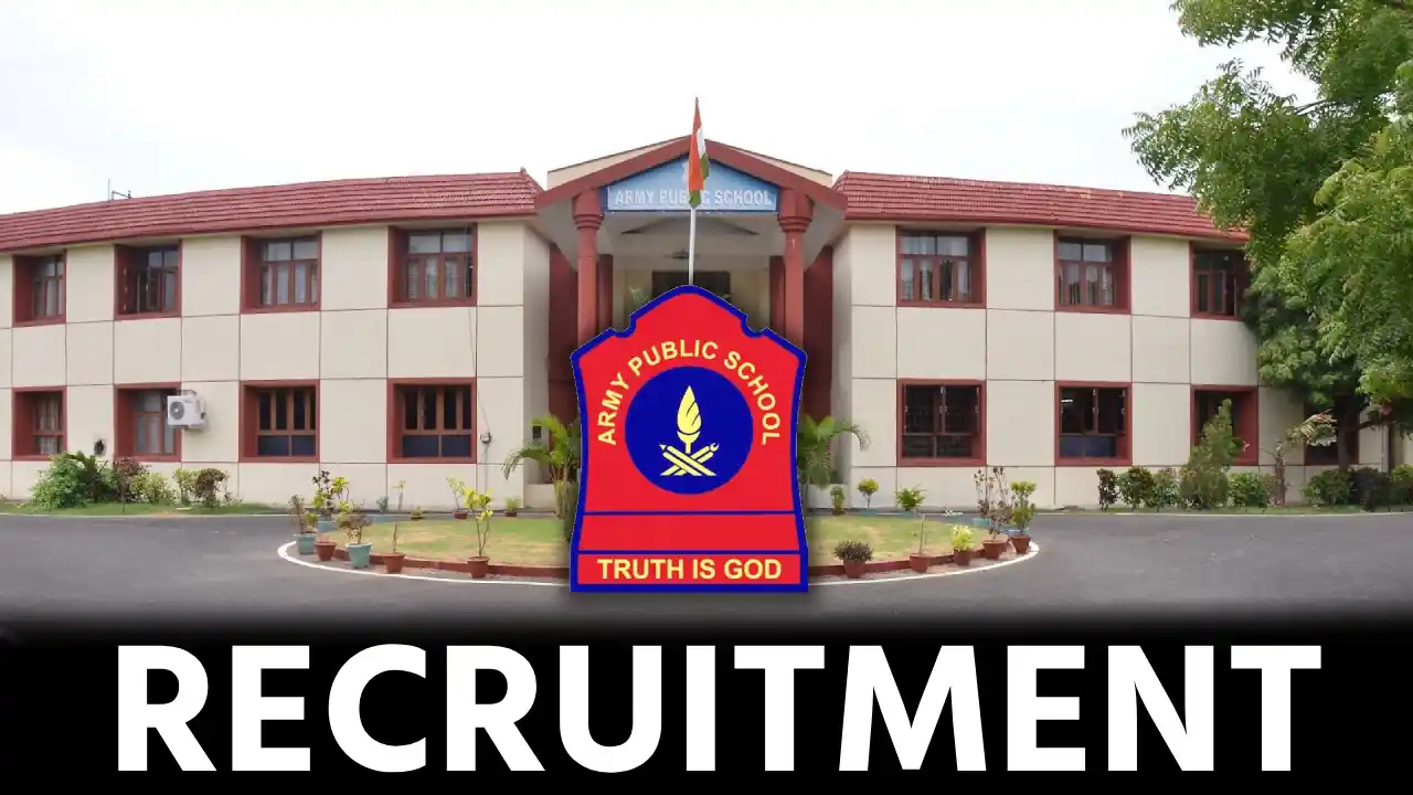 Chennai Army Public School Recruitment 2023