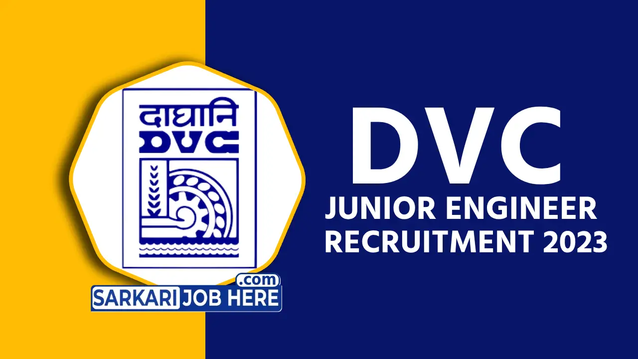 DVC Junior Engineer (JE) Recruitment 2023